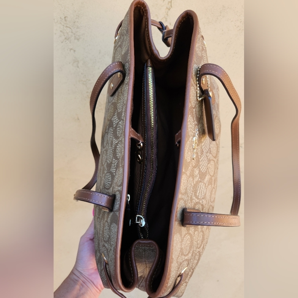 Coach Drawstring Carryall in Signature Canvas - Picture 10 of 10